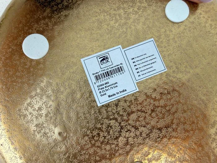  2 stk Dekorative fade i guld, 1199