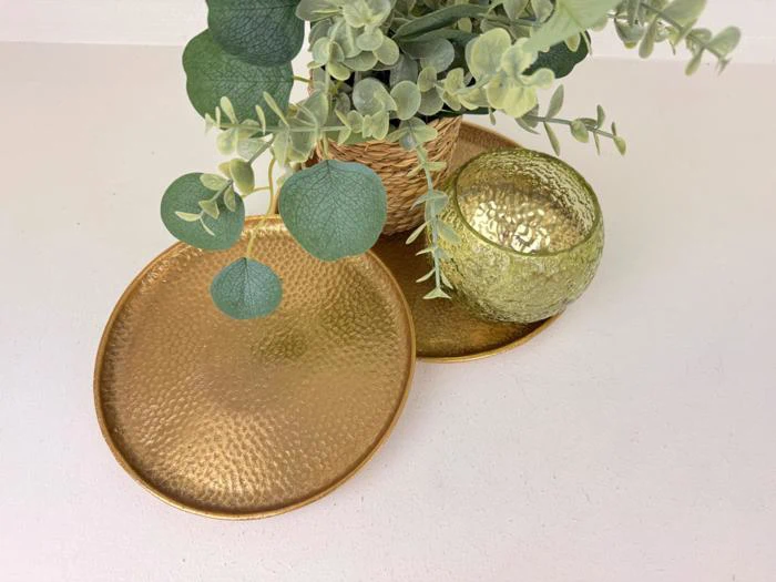  2 stk Dekorative fade i guld, 1199