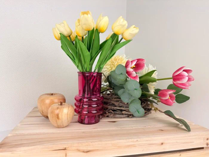  2 stk pink vaser, 8409