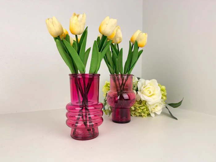  2 stk pink vaser, 8409