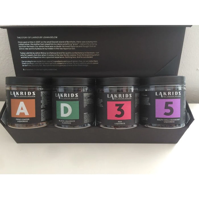 BÜLOW LAKRIDS I GAVEÆSKE - INDEHOLDER 4 STK.