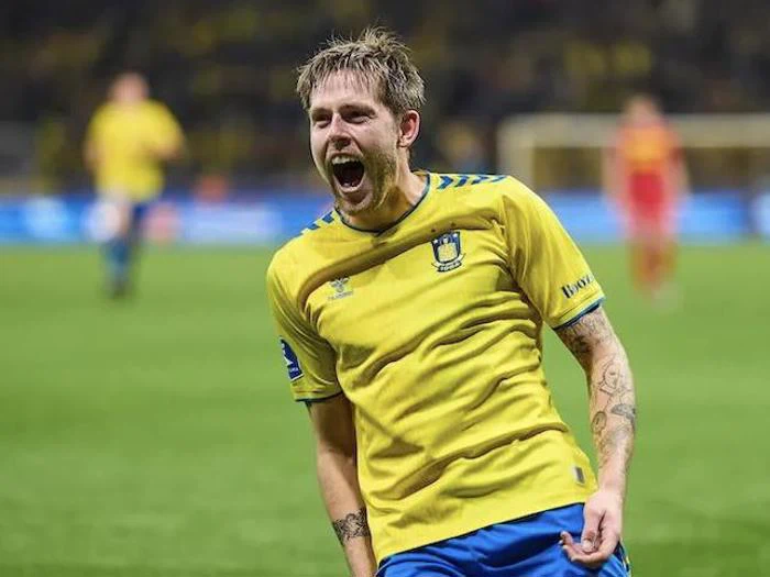 Brøndby IF - Nicolai Vallys Match Worn spillertrøje