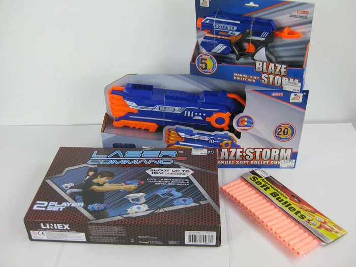 2 Pistoler & 45 skud  + Stor laserpistolsæt