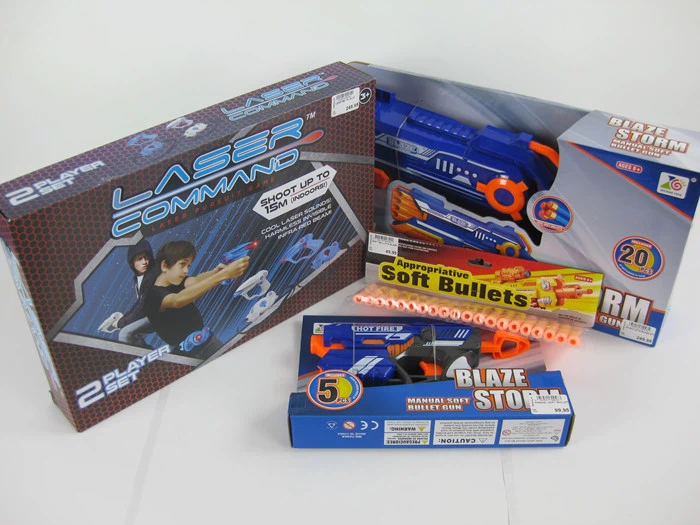 2 Pistoler & 45 skud  + Stor laserpistolsæt