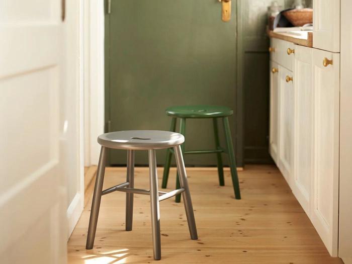 FDB Møbler Børge Mogensen skammel grøn