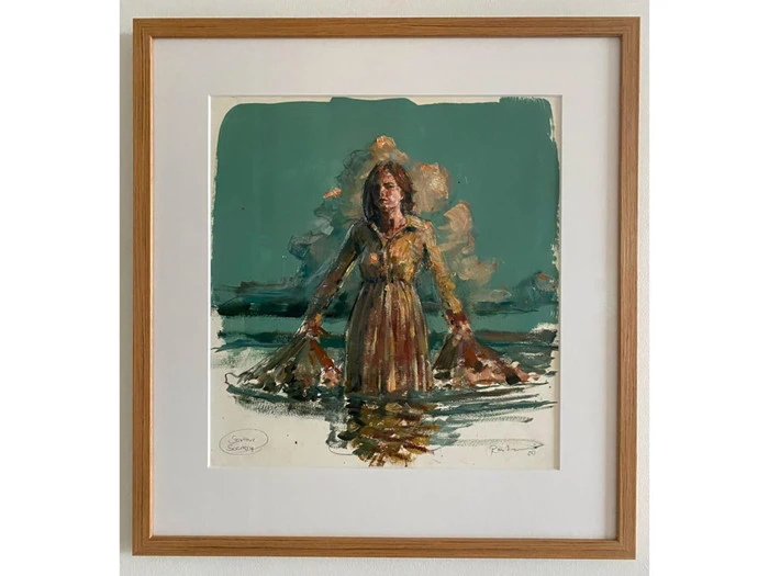 Jacob Rantzau -  Forarbejde til Savior Scenry  - 45 x 42 cm