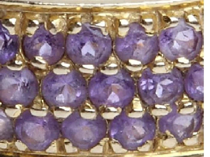 MAGIC GOLD AMETHYST Ring MAGIC GOLD AMETHYST fra Mai Manniches JEWLSCPH (str. 54)