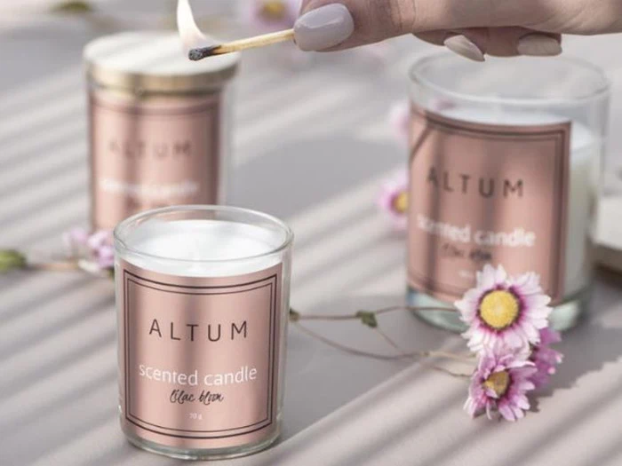 Ib Laursen, ALTUM Lilac Bloom Duftlys, 70 g