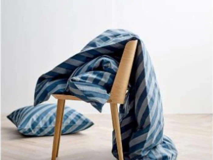 Södahl, Diagonal Atlantic sengetøj, 140x200, blå/grøn