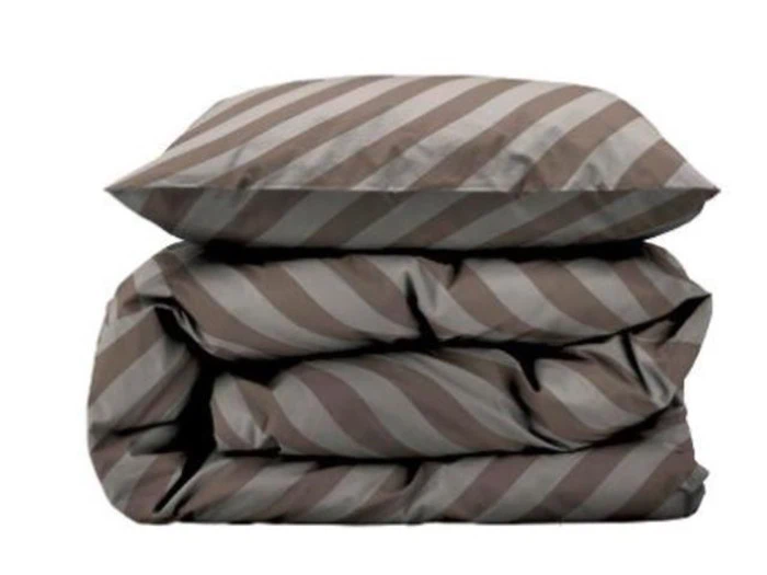Södahl, Diagonal økologisk sengetøj, taupe, 140x220 cm