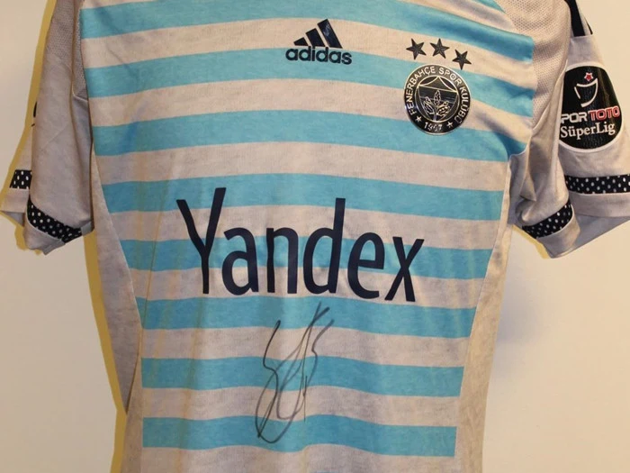 Simon Kjær Fenerbahce udebane trøje med autograf