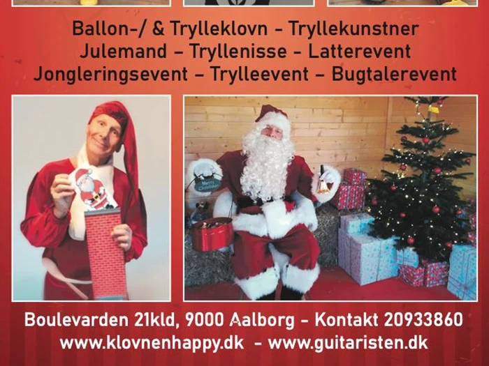 Latterevent til fest m.v.