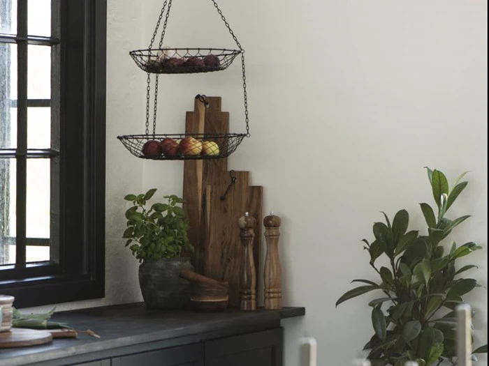 Ib Laursen, Køkkenophæng, sort, metal, H: 77 Ø: 40/35 cm