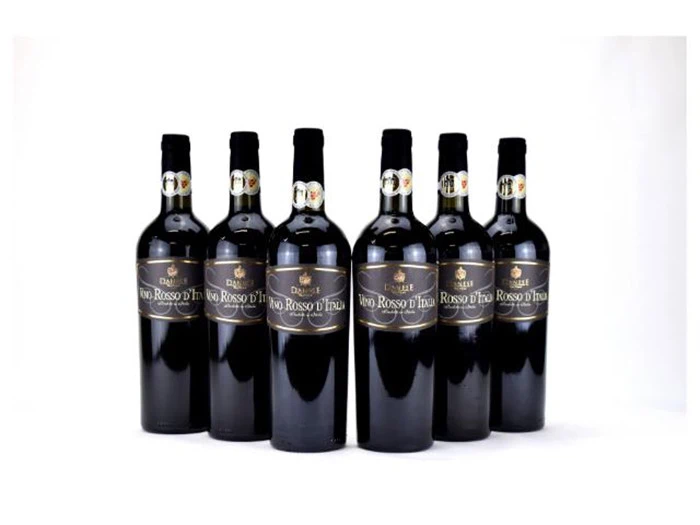 6 flasker god rødvin fra K-Vinimport