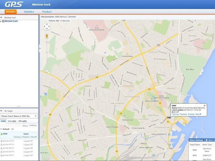 GT100 GPS tracker incl webportal, app og simkort