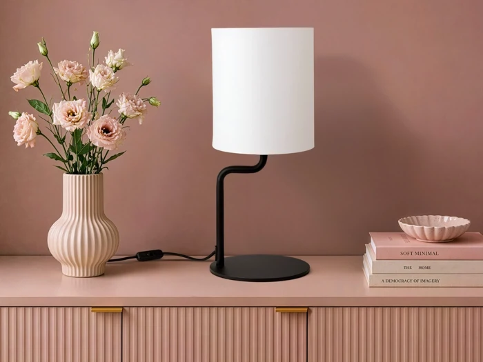 Frandsen FM Bordlampe Sort/Hvid