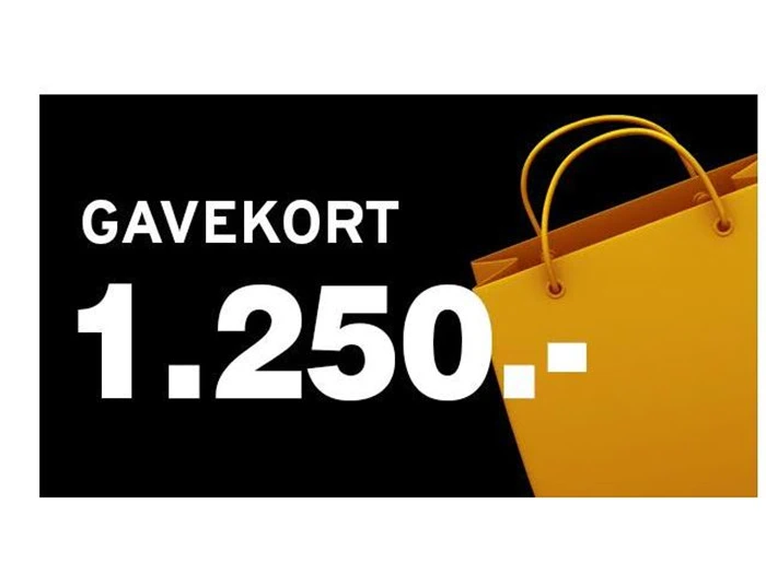 Gavekort på 1.250,- til Super Brugsen Glyngøre