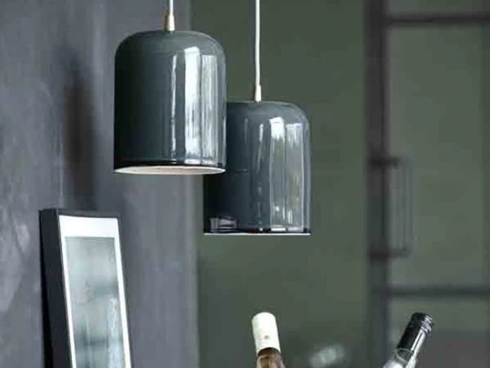 2 stk. Eva Pendler Porcelæn antracit fra A Simple Mess