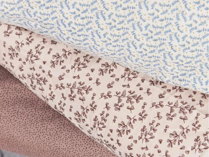 OYOY, Sirola Baby sengetøj, 100% øko. bomuld, Vanilla