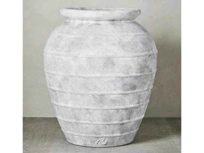 Lene Bjerre, Anna, krukke, håndlavet, keramik, antik lysegrå, B: 40,5 H: 48 Ø: 40,5 cm