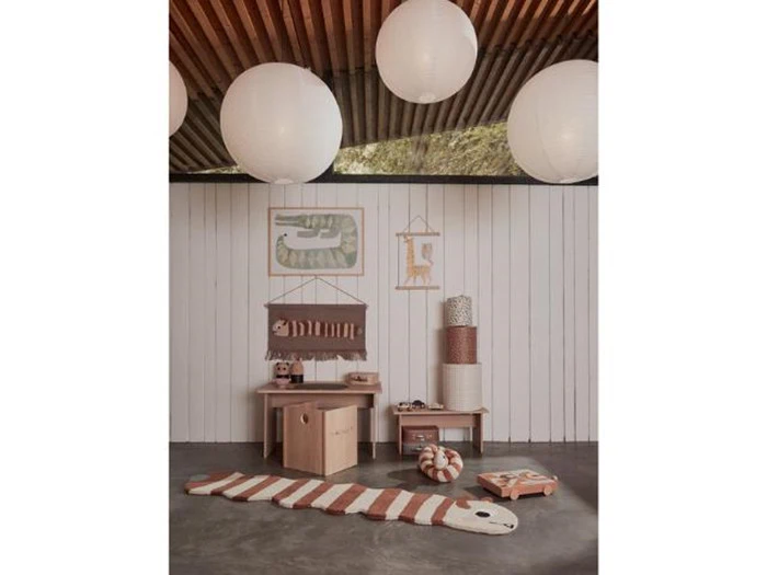 Leo Larve vægtæppe i 80% uld fra OYOY - B: 73 cm