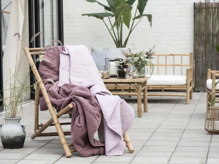 Liggestol i bambus fra Ib Laursen - B: 60 H: 75 L: 113