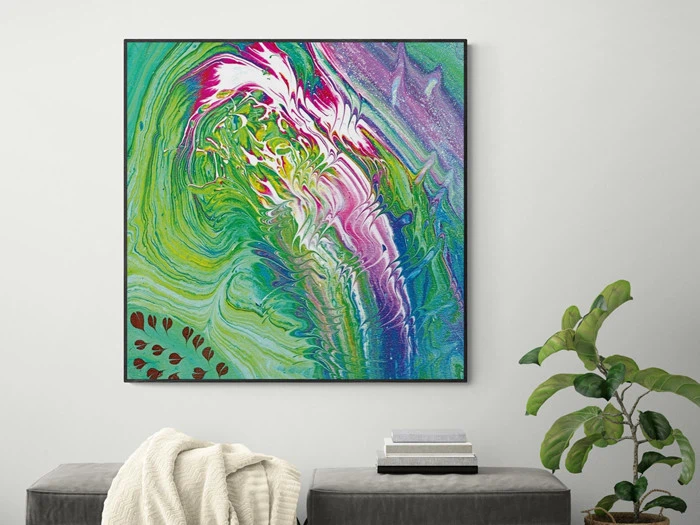 MIND DRIFTING - KUNSTTRYK 100CM X 100CM - BYMALUE [T019]