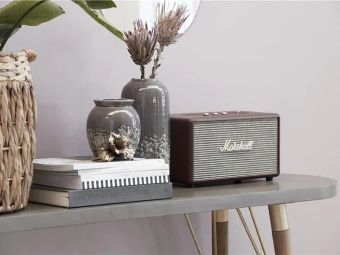 Lynn konsolbord fra Lene Bjerre - mørkegrå/lys guld