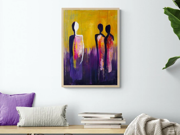 Real friends got your back - Kunsttryk 50*70 cm