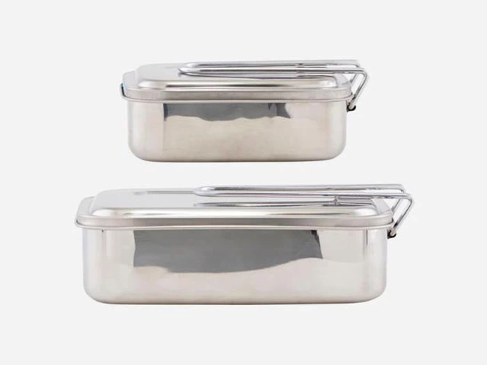 2 stk. madkasser med sølv finish fra House Doctor