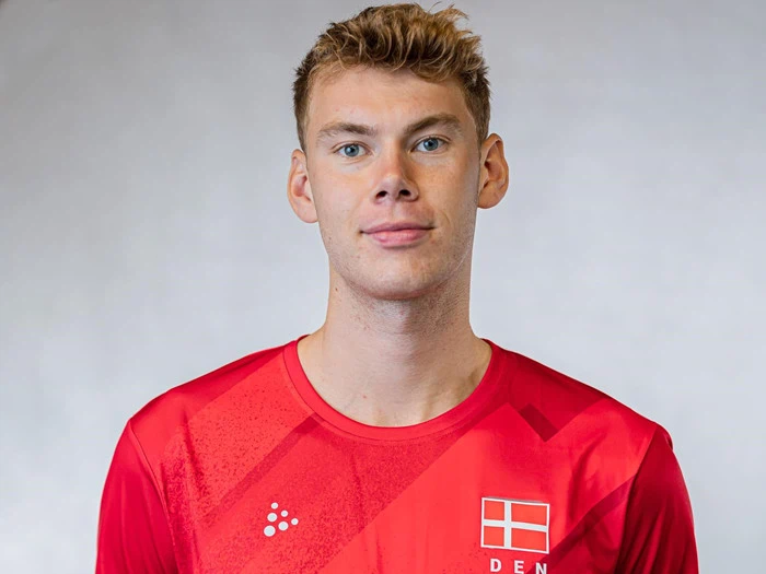 Matchworn spillertrøje #21 Mads Kyed Jensen Str. XXL