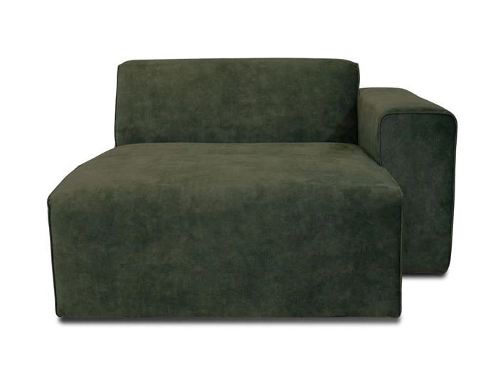 Couz 370 chaiselong fra Couz - Grøn velour