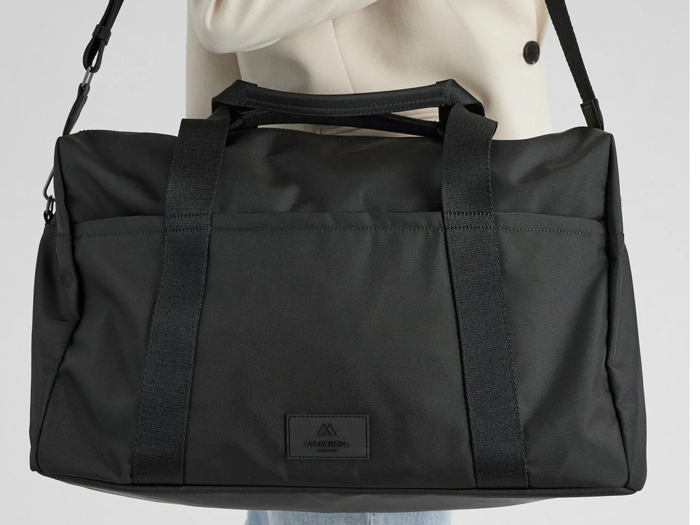 Markberg, Indy, Weekendtaske, Sort, Recycled polyester, H:28 x B:50 x D:21 cm