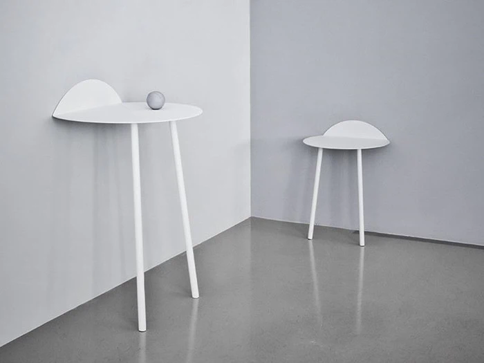 Menu, Yeh wall table, low, midnight blue, 30x43x43 cm