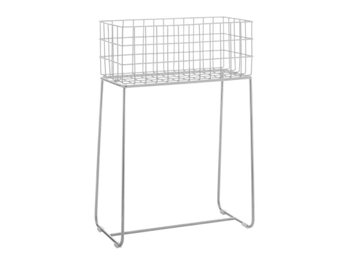 Bloomingville, Deer Opbevarings Kurv, Sølv, Metal, L: 50 x H: 75 x B: 29 cm
