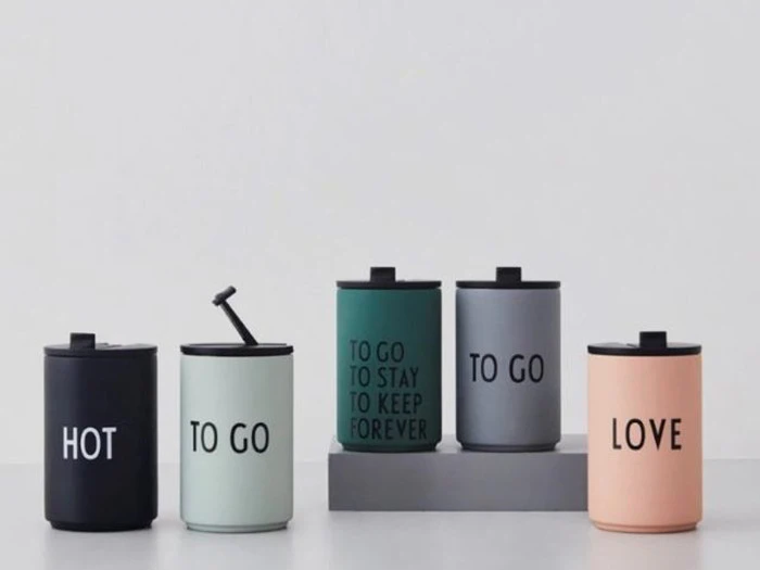  Design Letters, ToGo termokop, grøn, rustfrit stål, 350 ml