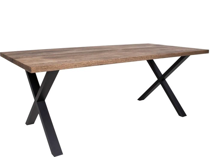 Plankebord i smoked eg med lige kant - 200x95 cm