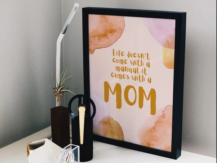 Mors dag posters PDF print selv med mulighed for personlig hilsen 