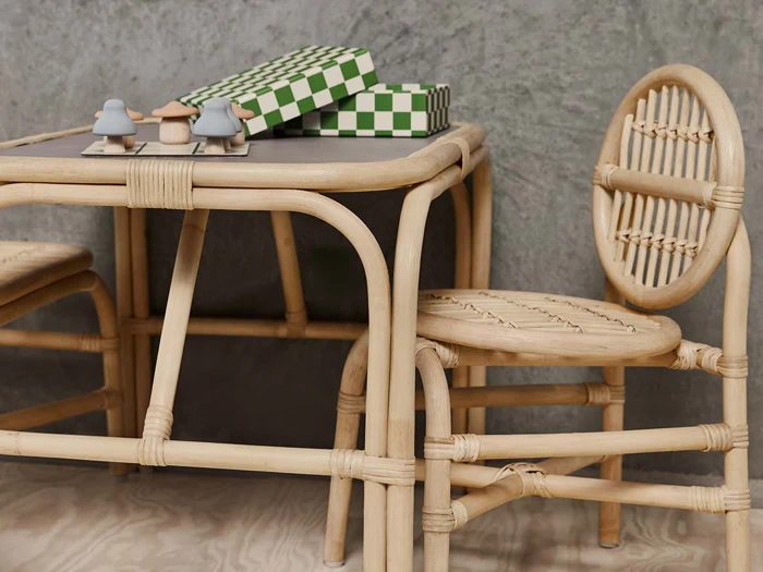 OYOY, Mini, Mushroom, Spil, Kryds og Bolle, 100% Bøg, Silikone, L:17,5 x B:17,5 x H:5,5 cm