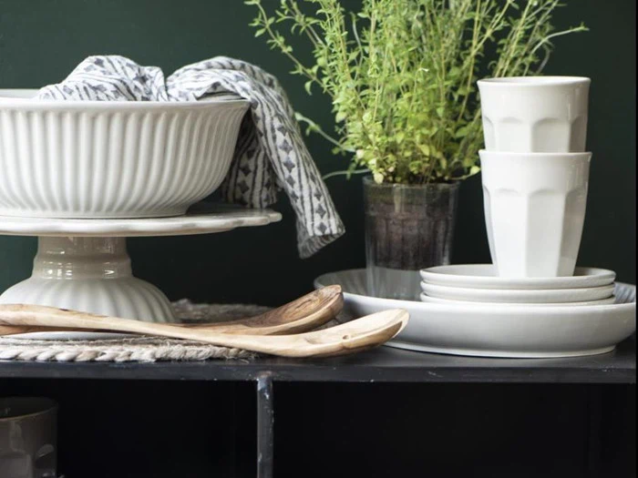 Ib Laursen, serveringsskål, mynte latte, stor