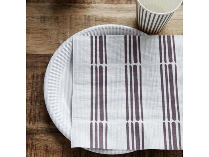 House Doctor, 4 Pakker servietter, red/brown, 20x20 cm