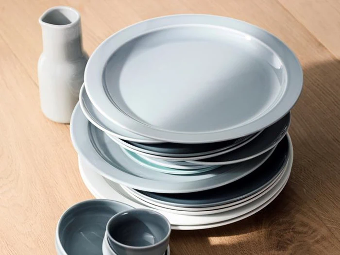 Menu, 6 stk. New Norm Tallerkner, hvid porcelæn, Ø: 27,5 cm