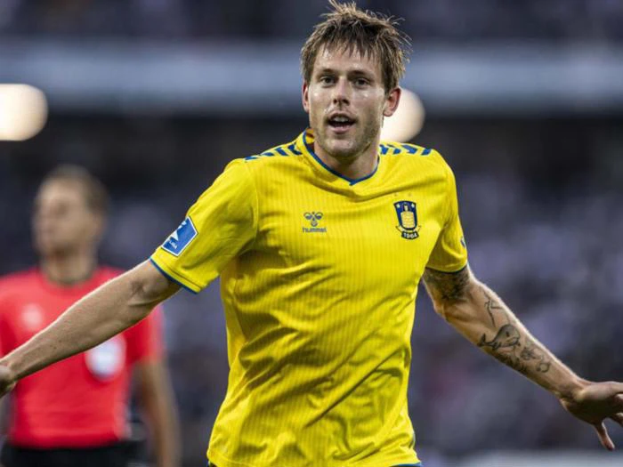 Brøndby IF - Nicolai Vallys Match Worn spillertrøje