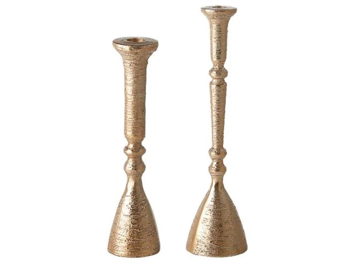 2 stk. Noelia lysestage i lys guld fra Lene Bjerre