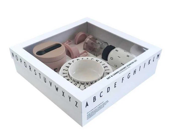 Design Letters, eat and learn luksus startsæt, nude