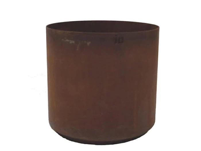 HØJ RUND HAVE KRUKKE I CORTEN STÅL RUST FARVE