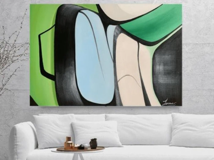 Maleri - Green Delight fra MyNewArt (120x80 cm)
