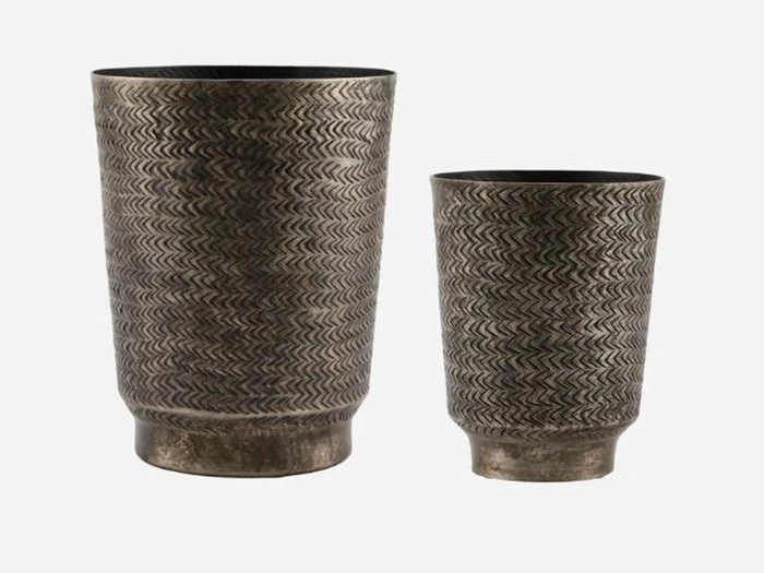 2 stk. Oli urtepotter i aluminium fra House Doctor