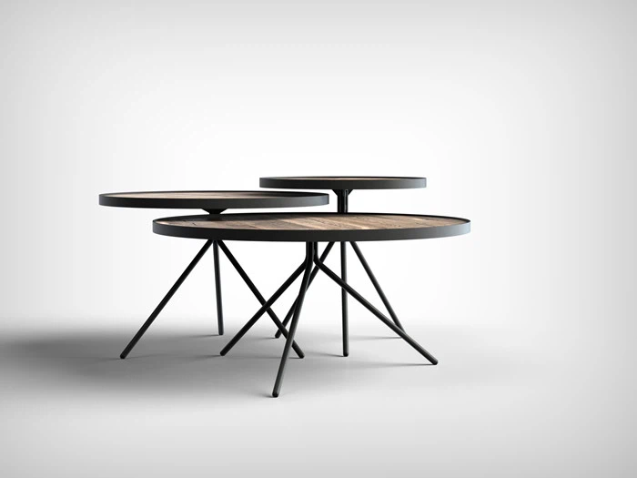 Orion bord i wild eg finér fra Bodahl - Ø60 cm 