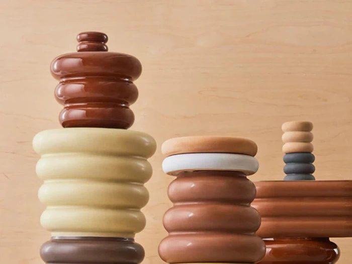 OYOY, Awa krukke stor, shiny caramel, lertøj - Ø25,7 x H22